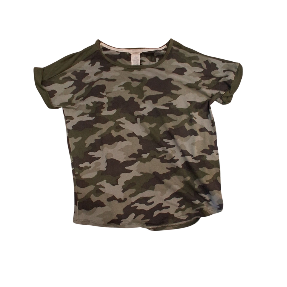 Lucky Brand Green Camo Womens Tee